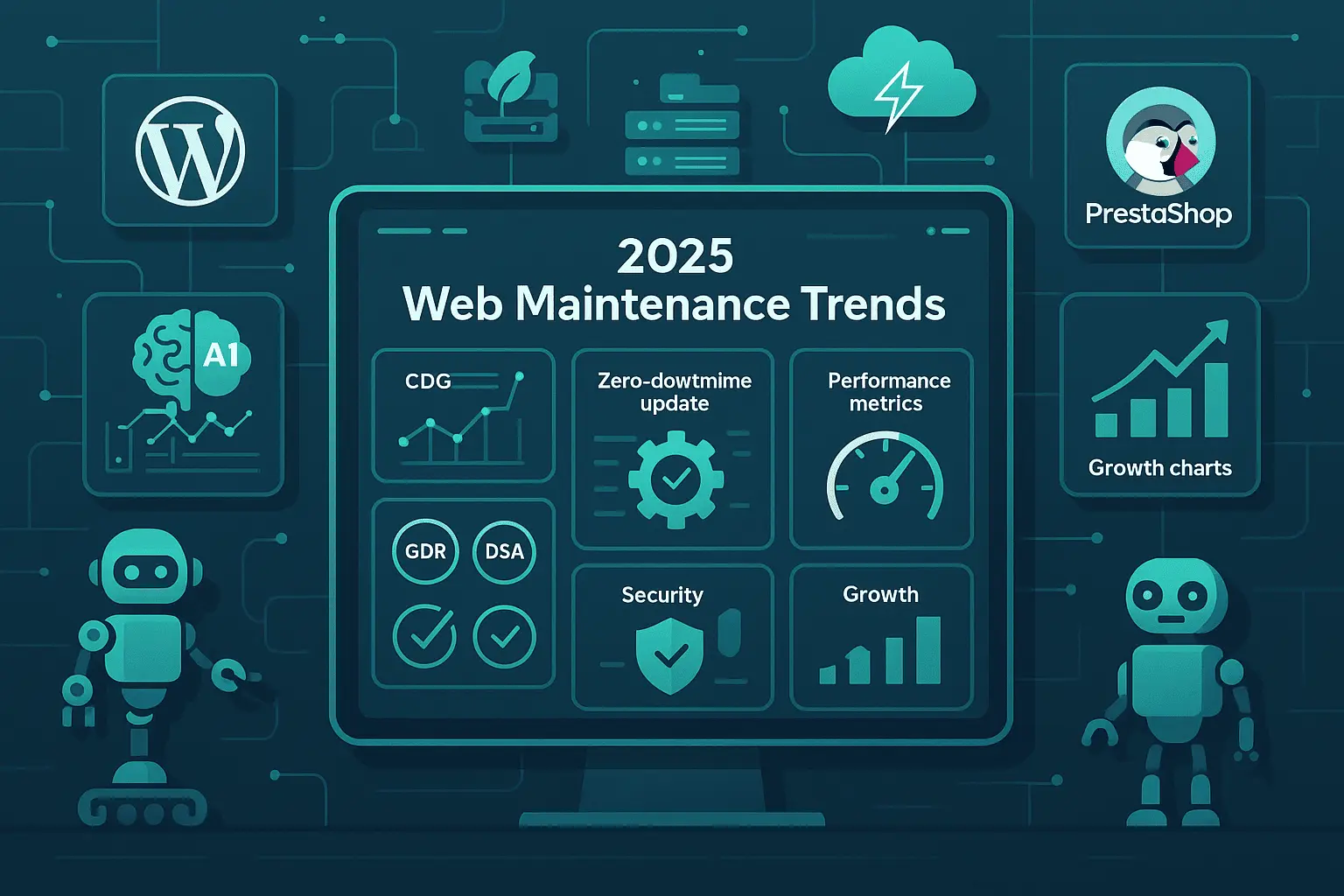 Web maintenance trends 2025: evolution towards business growth